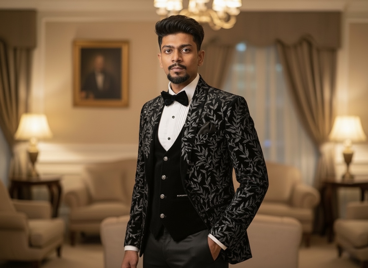 Sangeet Soiree Black Wedding Outfit